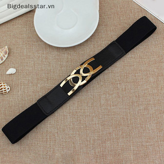 Bsvn nữ rộng co giãn thắt lưng khóa kim loại thắt lưng nữ dây thắt lưng cummerband hot
