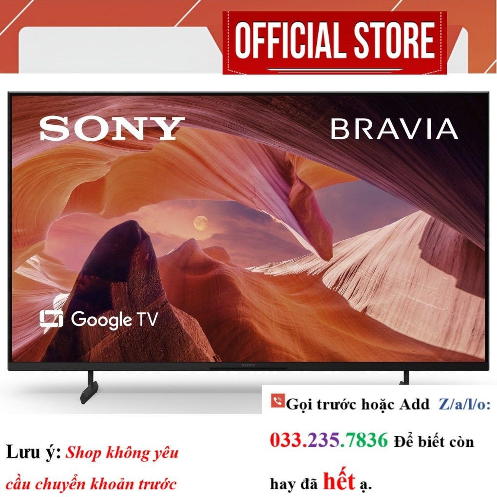 Google Tivi Sony 4K 43 inch KD-43X80L <Sale<