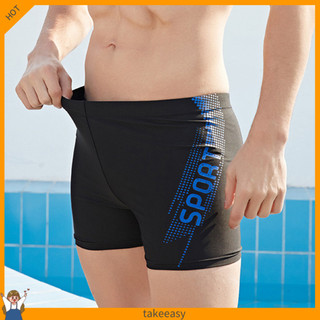 Dây rút bên trong Dây thắt lưng đàn hồi giữa tầng Quần bơi nam in chữ Quần short bơi đi biển