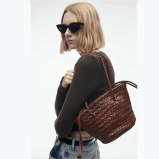 🍐HÀNG CÓ SẴN⭐ Túi dệt giỏ đựng rau củ cho bé gái, túi mây retro cao cấp mới, túi xô xách tay đeo v