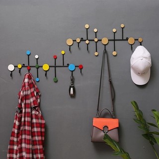 In stock#Entry Door Hook a Row of Clothes Hook Wall Entrance Hallway Key Storage Clothes Hook Punch-Free Wall Art2oy