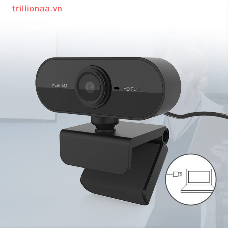Trillionaa Elough 2K HD Webcam Cho Máy Tính Để Bàn Laptop Máy Tính Mini USB Web Camera Có Micro Web Cam Cho YouTube Skype VN