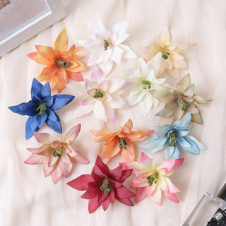  5 Chiếc 8CM Nhân Tạo Lụa Hoa Hồng Đầu Hoa Lily Cho Tiệc Cưới Trang Trí Nhà Cửa DIY Nón Hoa Tường Vòm Accessorie Giả Đầu Hoa 