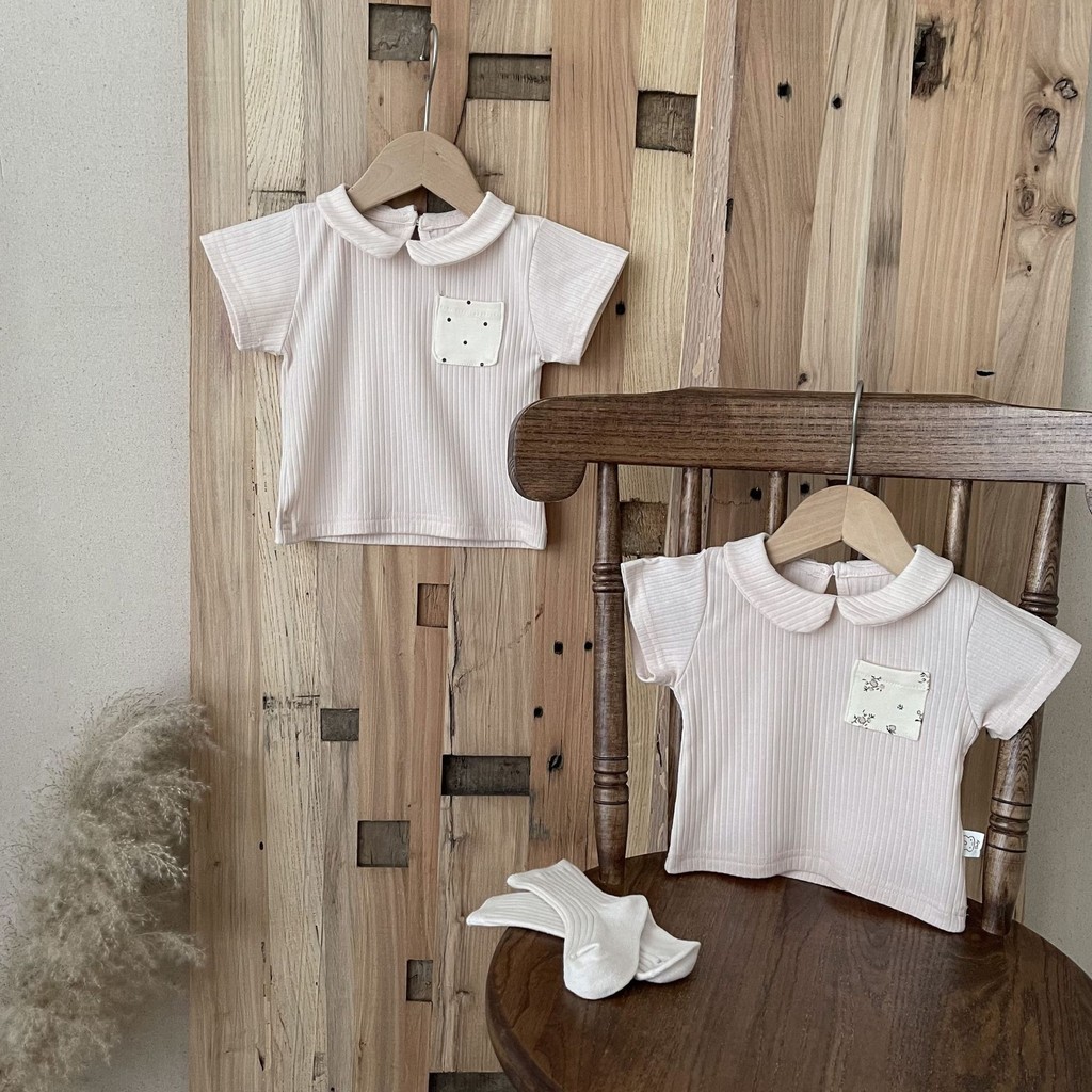 Áo Thun Tay Dài Họa Tiết Sọc Thời Trang Xuân Thu Cho Bé Gái