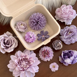 Phong Cách Tím Đẹp Hydrangea Hoa Kẹp Tóc Không Khí Mũ Đội Đầu Du Lịch Chụp Ảnh Phong Cách Dân Tộc Nữ Khiêu Vũ Hiệu Suất Mũ Đội Đầu