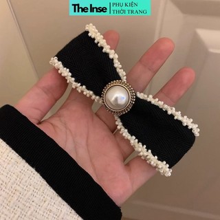 Kẹp tóc nơ nhỏ hàn quốc cao cấp THE INSE kẹp tóc nơ tiểu thư sang trọng cặp búi tóc dễ thương CE111