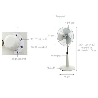 Quạt Lửng 3 Cánh Midea FTS40-17VD (công Suất 36W)