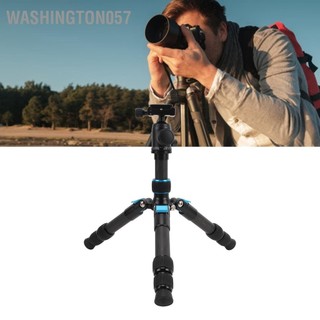 Washington057 Chân máy ảnh để bàn Lỗ vít 1/4 inch bằng sợi carbon có thể mở rộng với đầu bóng 360 ° cho tấm Arca QR Tấm bong DSLR mini