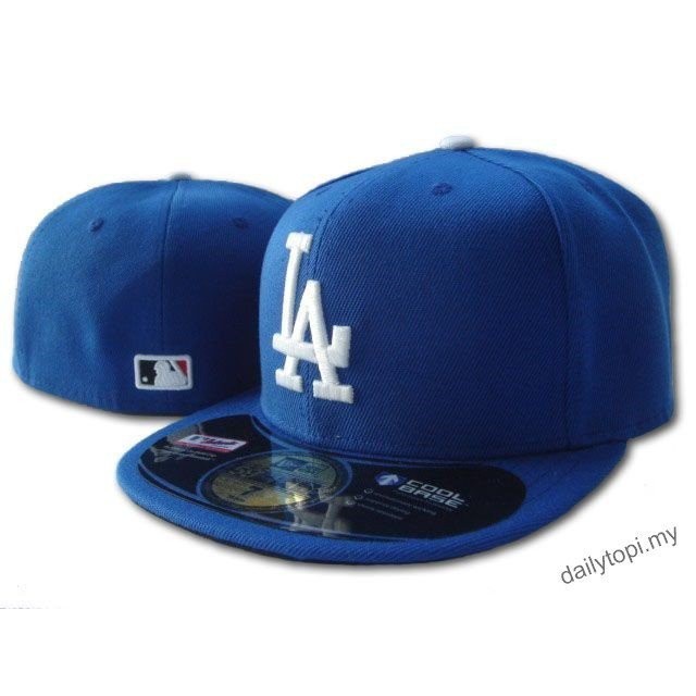 Grj0 MLB la trang bị mũ Dodgers Los Angeles hip hop thời trang màu xanh đậm nam nữ lbnt