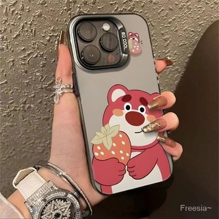 Ốp điện thoại hình gấu dâu Vỏ sức sống Thích hợp cho Apple 15 / 14 / 13 Vỏ điện thoại iPhone12 / 11Promax7 / 8plus ATBV