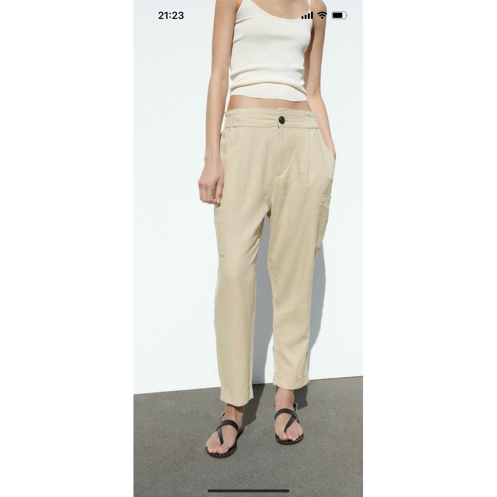 Quần Baggy Linen Z.a.r.a