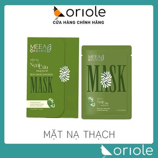  Mặt Nạ Ngãi Màu Xanh MEEA Organic - Mask Thạch Tươi Mugwort MEEA Hộp 5 Miếng 
