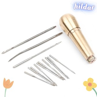Bộ may hildar, dụng cụ sửa giày có thể thay thế bằng da, dụng cụ may đa năng awl set leathercraft khâu kim diy da may