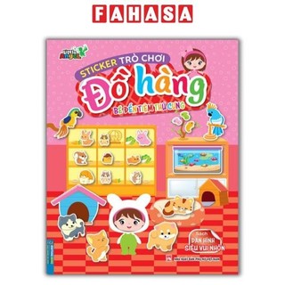Sách sticker trò chơi đồ hàng - bé đến tiệm thú cưng