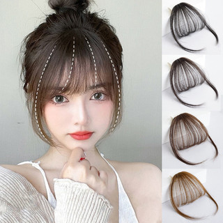 Air bangs tóc giả mảnh tự nhiên vô hình tóc giả kẹp tóc nữ thời trang phụ kiện tóc