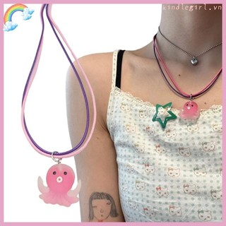 Vua thời trang sinh vật biển mặt dây chuyền vòng cổ nhựa mặt dây chuyền vòng cổ choker dây chuyền