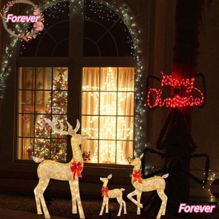 Forever christmas light deer festival holiday light-up led reindeer family lamp