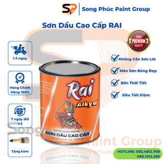  Sơn Dầu Kẽm Cao Cấp Rai Nội Thất Và Ngoại Thất ( Chuyên Dùng Cho kim loại, sắt, thép, xi măng, gỗ….)