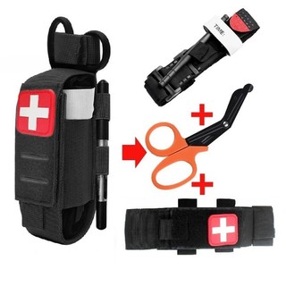 Luc ngoài trời cat tourniquet thiết bị sinh tồn bộ sơ cứu molle tourniquet sinh tồn túi kéo y tế, thiết bị sơ cứu ngoài trời