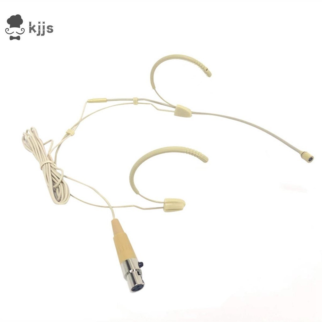 Bộ khuếch đại micrô Earhook Tai nghe có dây 3 chân Loa tai nghe Mini cho điện thoại di động &amp; máy tính, Mic ngưng tụ Xlr Dễ sử dụng