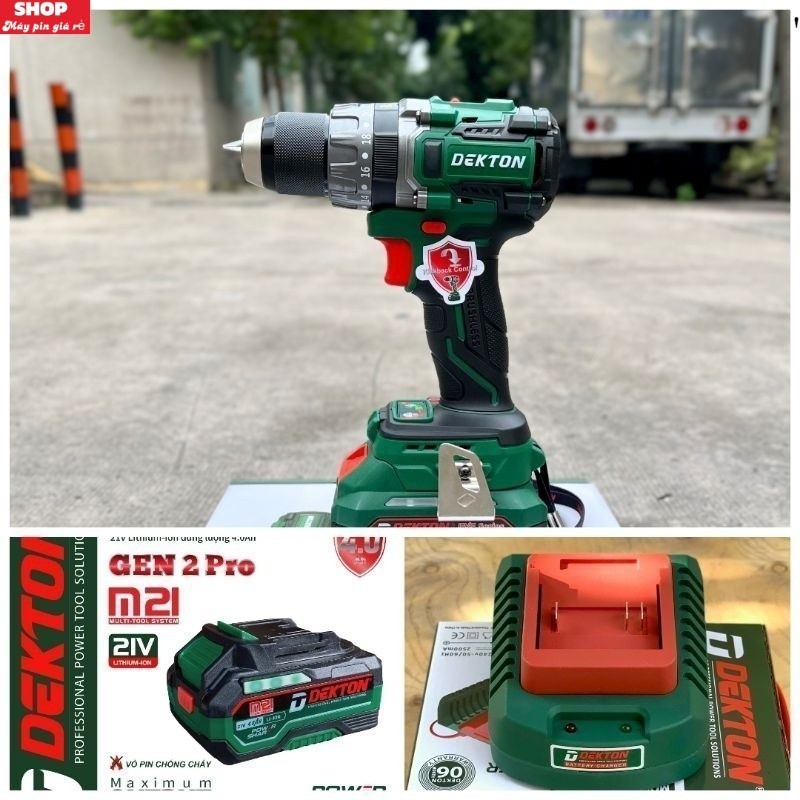 Máy Khoan Dekton M21-KB1385PRO,Trang Bị Anti KickBack ECO TURBO CHÂN PHỔ THÔNG . SHOP MÁY GP