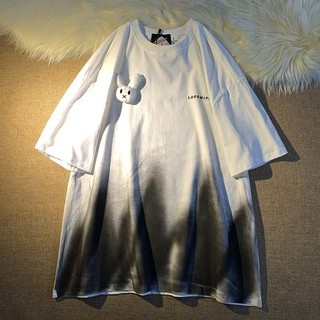 Áo thun nữ cổ tròn Gradient in hình Plus Size