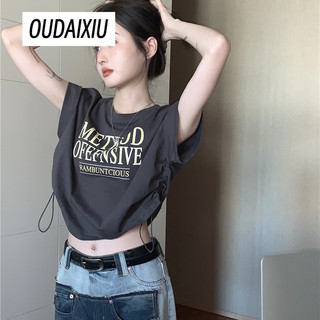 OUDAIXIU áo phông áo thun nữ croptop baby tee Thời trang Casual Fashion Đơn giản WTX2440E56 15Z240409