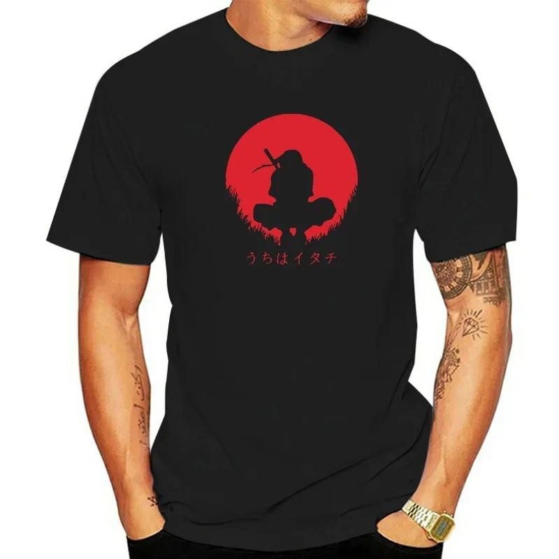 KJKJ Itachi Sasuke Akatsuki Áo Thun Nam Thời Trang Tay Ngắn S-5XL In Hình