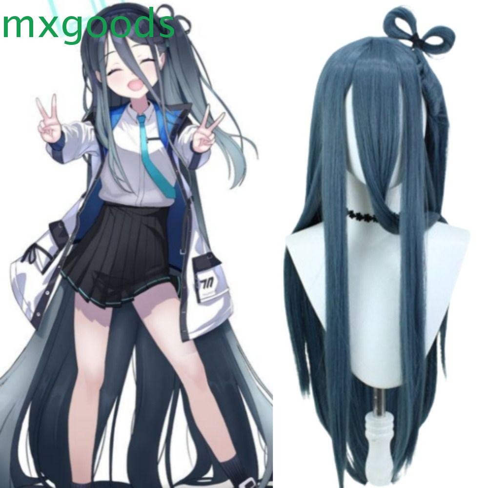 Mxgoods Tendou Arisu Cosplay Tóc Giả, Anime Tổng Hợp Trò Chơi Tóc Xanh Lưu Trữ Cosplay, Sân Khấu Thể