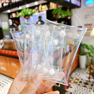 Ví CTOF Zero, Nhiều kích thước có khóa Ví đựng tiền xu, Quà tặng Túi lưu trữ PVC trong suốt chống thấm nước Búp bê đồ chơi