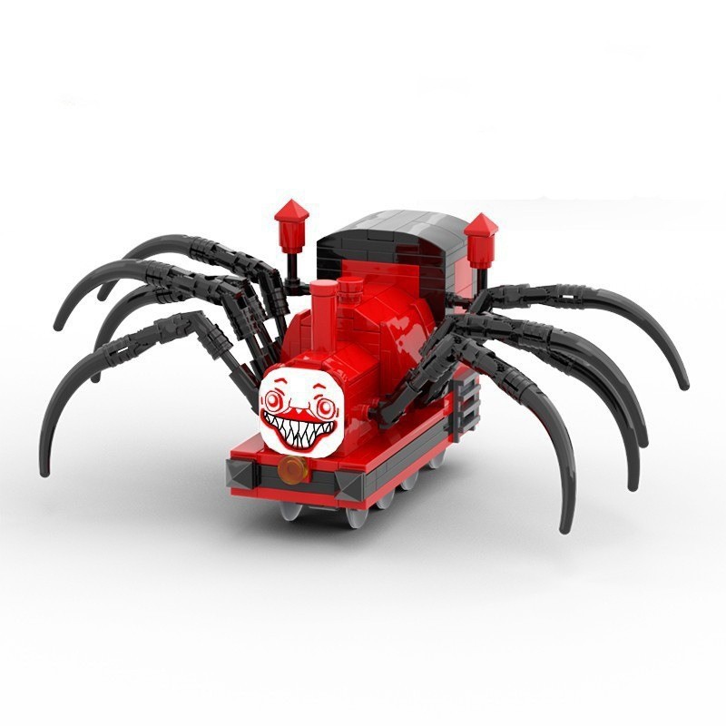 Đồ chơi xe lửa đỏ Choo-Choo Charles, khối xây dựng, xe lửa Charles tương thích với đồ chơi Lego, quà