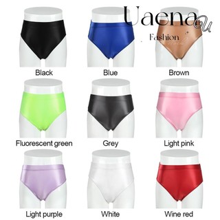 Uaenau quần lót nữ gợi cảm ướt nhìn quần short cao cấp satin sáng bóng quần đùi