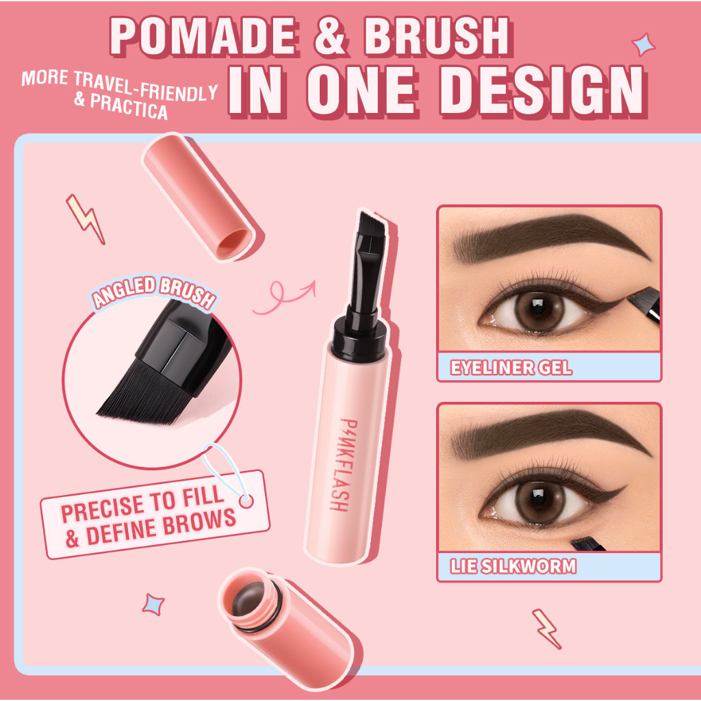 Ảnh 7 của Kem trang điểm lông mày PINKFLASH ColorStay chống nước chống nhòe lâu trôi không vón cục mềm mịn E16