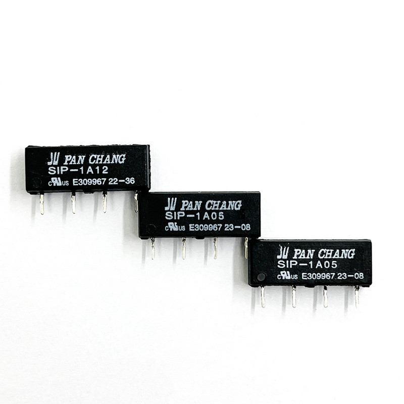 2 Chiếc Panchang Khô Reed Relay SIP-1A05 SIP-1A12 / 24V 4 Chân Cắm Thẳng
