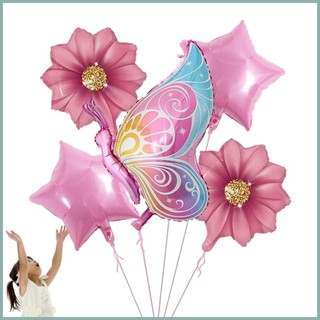 Bướm Mylar Bóng Bay Bướm Nhiều Màu Sắc Lá Nhôm Bóng Bay Hoa Hướng Dương Lá Tắm Cho Bé Trang Trí Heli yunvn