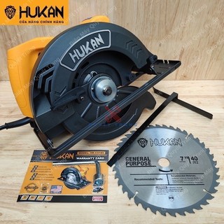 Máy cắt gỗ cưa đĩa hukan 185 tặng kèm 1 lưỡi cắt gỗ điện máy quyết trang