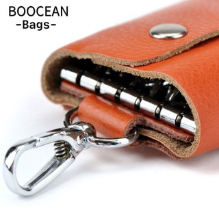 Boocean ví chìa khóa, 6corlors ví chìa khóa túi móc khóa, ví đựng tiền xu nữ da thật nam móc khóa ô tô