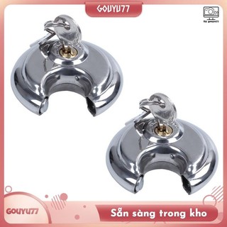 2 Cái Ổ khóa an ninh ngoài trời hạng nặng 70mm Sheds Cổng nhà để xe Khóa móc khóa, Khóa đĩa bằng thép không gỉ