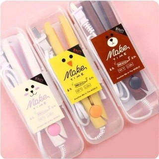 Máy kẹp uốn duỗi tóc mini cute nhỏ gọn