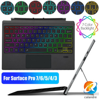 Bàn phím tương thích Bluetooth không dây Ft-1089d có đèn nền Touchpad tương thích cho Microsoft Surface Pro 3 4 5 6