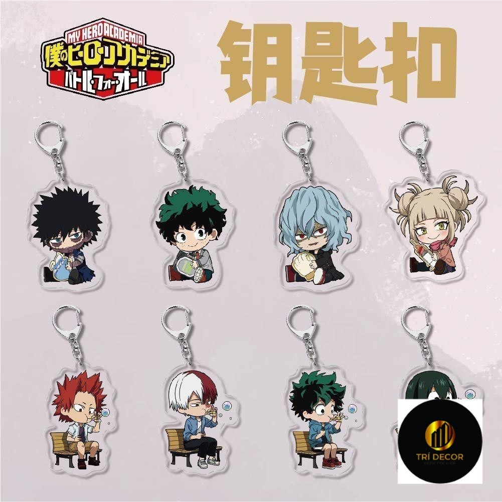 Móc Khóa 35 Kiểu Họa Hình My Hero Academia Midoriya Izuku All Might Bakugou Katsuki Tokoyami