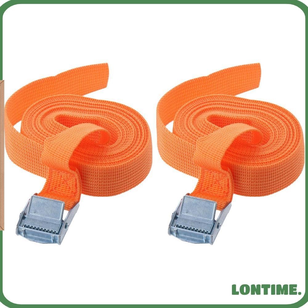 Lontime 2 Dây đeo Lashing, Dây đeo buộc dây Nylon đen + Polyester, Phụ