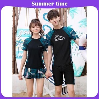 Đồ bơi big size nữ 100kg đồ bơi nữ kín đáo đồ bơi nữ 2 mảnh Đồ Bơi Phong Cách Mới Cho Cặp Đôi