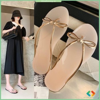 Dép xỏ ngón Đi biển Pha lê xỏ ngón đi biển Dép xỏ ngón nữ mùa hè đáy phẳng