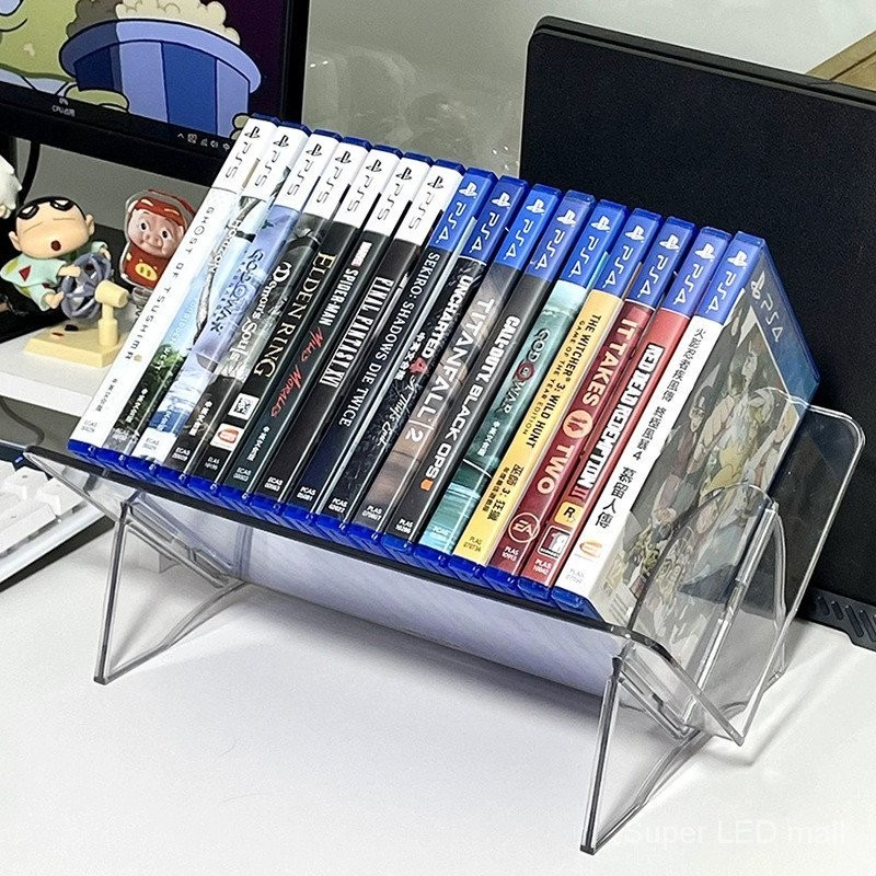 Giá lưu trữ CD MỚI Đĩa chơi game PS5 CD album vinyl ghi lưu trữ giá đỡ phong cách Instagram để bàn trong suốt giá trưng bày