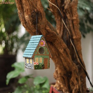 Dalton Bird Nesting House, Treo Nhà Chim Vẽ Tay, Chim Ăn Thời Trang Nhựa Chống Mưa Chim Cottages Sân hiên