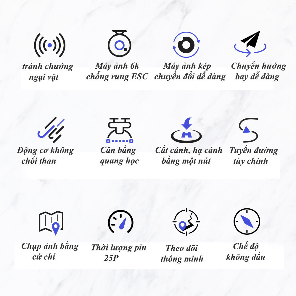 Máy Bay Điều Khiển Từ Xa, Flycam S2S PRO MAX, Fly cam động cơ không chổi than, Cảm biến chống va chạm, Camera 6k | BigBuy360 - bigbuy360.vn