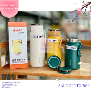 [FREE SHIP] BÌNH GIỮ NHIỆT INOX 304 L32 -BAOL 1000, 1200,1500ml, BÌNH GIỮ NHIỆT NÓNG LẠNH MẪU MỚI 2024