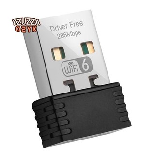Bộ chuyển đổi wifi 6 không dây ax286 2.4ghz trình điều khiển miễn phí thẻ mạng usb cho máy tính win7 / 10 / 11 bộ thu wifi mini