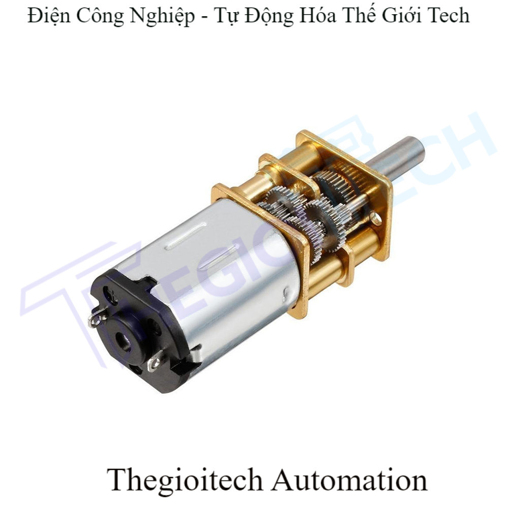Động cơ bánh răng kim loại siêu nhỏ DC 3V/6V/12V GA12-N20  Động cơ DC tốc độ thấp 15/30/50/60/100/20